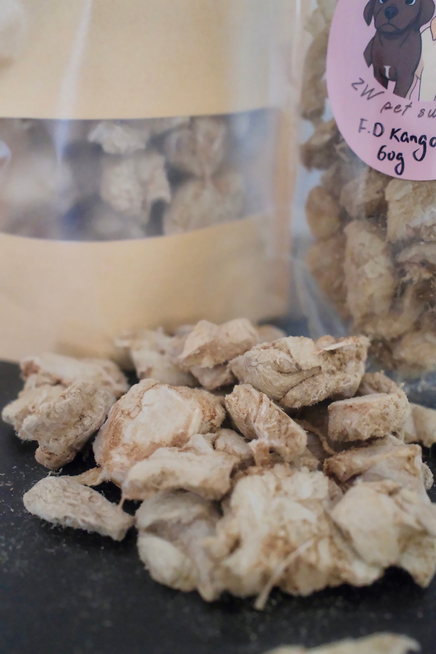 Freeze Dried Kangaroo Pieces