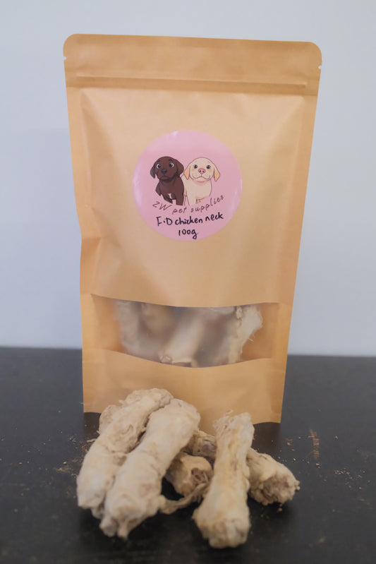 Freeze Dried Chicken Necks 100g